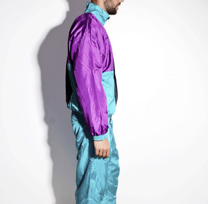 100% Nylon sur mesure femmes sport manteau Jogging coupe-vent survêtement ensemble haute rue porter pleine longueur deux pièces Applique - Product Image 2