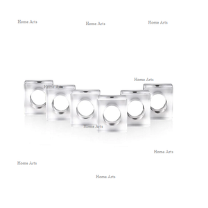 Juego de 6 Anillos para Servilletas de Acrílico Transparente de la Mejor Calidad, Anillos para Servilletas de Tamaño Personalizado para Proveedores Mayoristas - Product Image 1