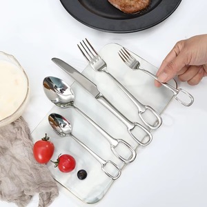 Attractive Design Stainless Steel Cutlery Set With <b>Ring</b> Designable Handle Stylish Diningware - Product Image 1