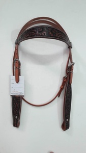 Premium Quality <b>Equestrian</b> Western Horse Headstall Carving and Tooling Headset for Horse Riding at an Unbeatable Price - Product Image 3