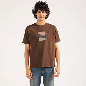 Camisetas impresas de color sólido oscuro de alta calidad para hombres, camisetas personalizadas con su propio diseño de logotipo - Product Image 5