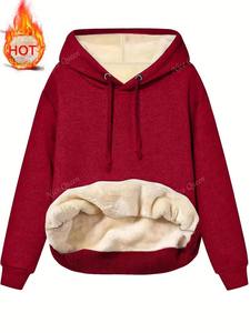 Sweat à capuche avec logo imprimé bouffant poignets côtelés capuche double couche street fashion étiquettes personnalisées sweat à capuche délavé à l'acide - Product Image 5