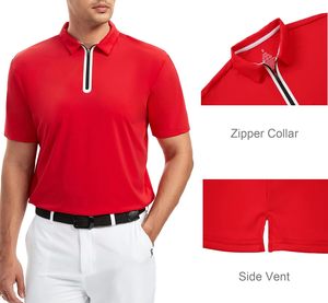 Camiseta de Golf de Alta Calidad para Hombre, con Bolsillo, Absorbente de Humedad, de Secado Rápido, Antiarrugas, de Manga Corta, Tejida en Poliéster/Algodón - Product Image 3