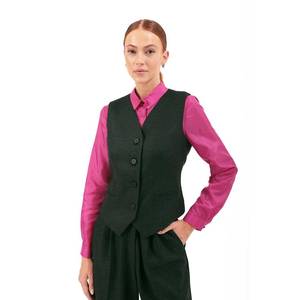 Chaleco Corto Color Antracita con Bolsillos Ocultos para Trajes - Product Image 1