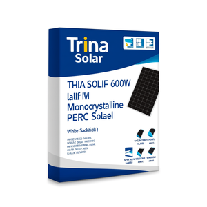 แผงโซลาร์เซลล์ Trina Solar 600W แบบ Half Cell Monocrystalline PERC พร้อมแผ่นหลังสีขาวและใบรับรอง TUV - Product Image 2