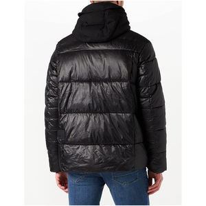 แจ็คเก็ตพัฟเฟอร์แฟชั่นขายดี มีกระเป๋า ออกแบบเองได้ สีดำ คุณภาพสูง สำหรับผู้ชาย - Product Image 2