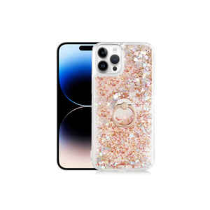 Étui en silicone électro-plaqué de luxe Netzy Gold SAFARI Milce Series pour iPhone 14 Pro, coque de protection premium pour téléphone portable - Product Image 1