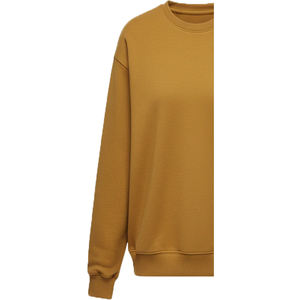 Custom <b>Women's</b> Eco-Friendly Windproof Breathable Oversized crewneck Winter <b>Sweatshirt</b>-Polyester/Cotton Fleece 340g Knitted Brown - Product Image 6