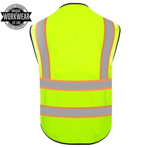 Gilet de sécurité thermique haute visibilité pour homme en polyester respirant, bretelles réglables, design réfléchissant personnalisable, logo sur mesure - Product Image 2