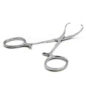 Pinzas de acero inoxidable para toallas, abrazadera de bloqueo quirúrgica, instrumento profesional reutilizable para aplicaciones médicas - Product Image 2