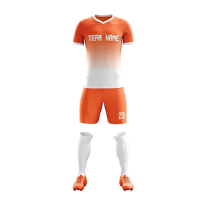 Venta al por mayor 100% de nailon transpirable ropa de fútbol diseño personalizado y tamaño OEM entrenamiento de fútbol uniformes en blanco - Product Image 3
