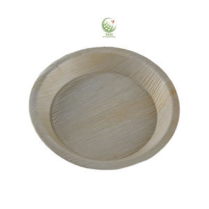 Vaisselle jetable biodégradable naturelle 100% assiettes en feuilles de palmier pour servir des restaurants fêtes mariages restauration événements - Product Image 1