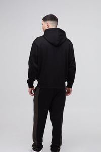 Ensemble survêtement en coton de haute qualité personnalisé pour homme, sweat-shirt à capuche et pantalon de jogging, sweat-shirts à capuche surdimensionnés, ensembles de pantalons de survêtement - Product Image 2