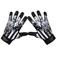 Gants de baseball à doigts entiers en cuir avec fermeture auto-agrippante antidérapants pour droitier toutes saisons pour hommes