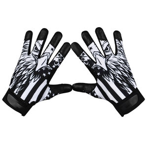 Full Finger Baseball Gloves <b>Leather</b> Hook And Loop Closure Non Slip Right Handed All Seasons Men's - Product Image 2