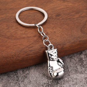 Mini 3D Metal Men's Fitness Boxing Glove Pendant Keychain Fighter Boxer Gift Sport <b>Souvenirs</b> Keyring Charm Key Chain - Product Image 4