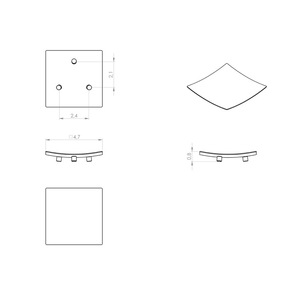 Jabonera brillante de acero inoxidable, bandeja de baño de Metal resistente al óxido, diseño elegante, fácil de limpiar, tamaño compacto para el hogar o la oficina - Product Image 2