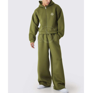 Conjunto Deportivo Informal con Capucha para Hombre, de Felpa Francesa Transpirable, Diseño Moderno 2025, Ropa de Invierno para Exteriores - Product Image 1