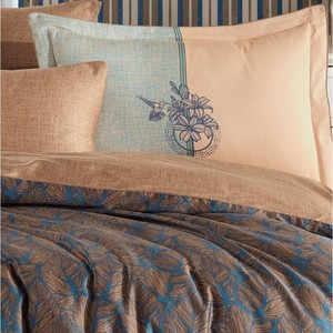 Ensemble de housse de couette double satin Lotus Bronze pour les amateurs de loisirs - Product Image 2