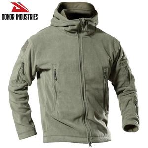 เสื้อแจ็คเก็ตฟลีซผู้ชายแบบซิปเต็มตัว มีกระเป๋าซิปสองด้าน คุณภาพพรีเมียม เสื้อแจ็คเก็ตฟลีซผ้าฝ้ายเนื้อนุ่มแบบซิปเต็มตัวสำหรับผู้ชาย พร้อมฮู้ด - Product Image 2