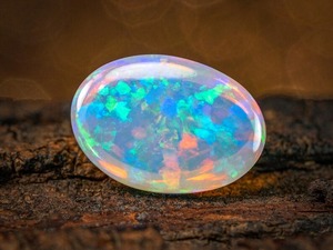 Gema Suelta de Ópalo de Fuego Blanco Natural de Welo de 3.35 Quilates, con Cambio de Color, Certificada por Terceros, Piedra de Nacimiento de Octubre para Joyería - Product Image 3