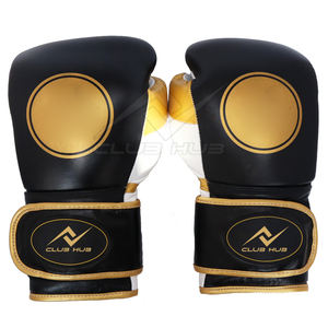 Gants de boxe de fabrication professionnelle en cuir véritable Gants de boxe pour adultes Gants d'entraînement - Product Image 4