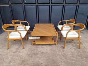 Produit le plus vendu Chaise à coussin d'extérieur en bois de teck indonésien Durable Peut être personnalisé Quantité en gros - Product Image 2