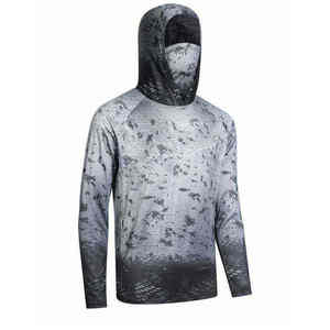 Sudadera con Capucha de Pesca de Manga Larga para Hombre, Impresión por Sublimación, Protección Solar UPF 50 Anti-UV, Camiseta de Alto Rendimiento - Product Image 1