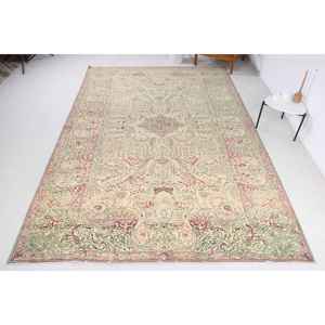 Alfombra Turca de 0.6x11.2 pies, Alfombra Vintage, Alfombra Rosa Ombré - Product Image 1