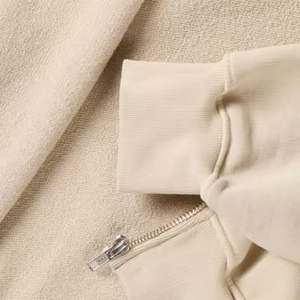 Sweat à capuche unisexe 100% coton lourd 360g tricoté à fermeture éclair complète Logo personnalisé Designer col à capuche motif solide saison d'automne - Product Image 5