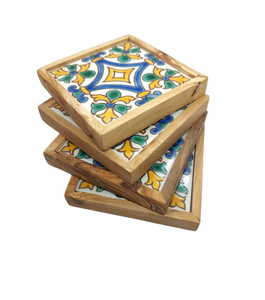 Posavasos Sublimación Posavasos de cerámica de madera para bebida Taza de café Mesa Té Posavasos de madera Café precio asequible - Product Image 6