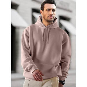 Sudadera con capucha de algodón 100% de lujo para hombres y mujeres, forro polar cálido, estampado de logotipo personalizado, sudaderas con capucha Unisex ajustadas de peso pesado de gran tamaño, Invierno - Product Image 3