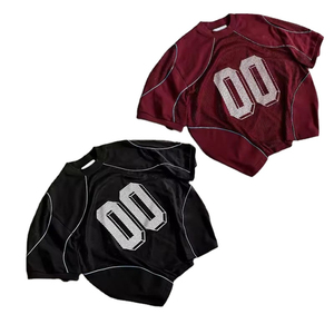 Nueva alta calidad de peso ligero de malla atlética deportes sublimación Hip Hop mujeres hombres fútbol americano Jersey camiseta - Product Image 1