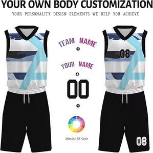 Maillot de basket-ball personnalisé 2025 avec impression par sublimation, séchage rapide, réversible, en maille respirante, nouveau style - Product Image 4
