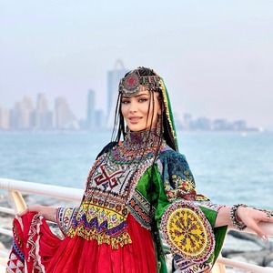 ชุดเดรสชีฟองแบบคลาสสิกสไตล์วินเทจสำหรับผู้หญิงชาวอัฟกัน ประดับด้วยงานปักที่สวยงาม สง่างามอย่างมีเอกลักษณ์ เหมาะสำหรับงานปาร์ตี้และงานสังสรรค์ - Product Image 2