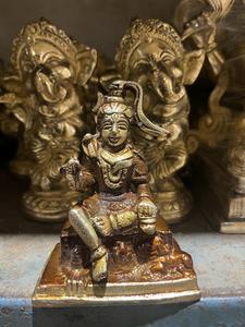 Suministros de templo indio Lord Shiva Idols de latón de 5 pulgadas hechos a medida para decoración del hogar y regalos de negocios por reventa - Product Image 2