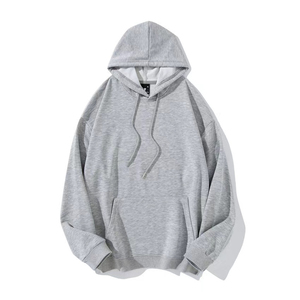 Sweat à capuche en polaire surdimensionné avec logo personnalisé pour hommes, sweat-shirt épais et lourd 400 450 g/m² en coton et polyester brodé sur les épaules tombantes - Product Image 1