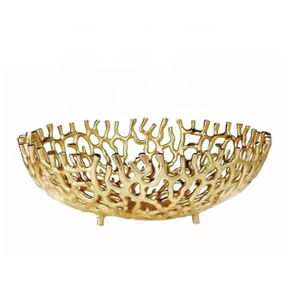 Bol de service brillant en métal feuille d'argent fantaisie orné d'un bol décoratif au design élégant en basse quantité minimale de commande - Product Image 5