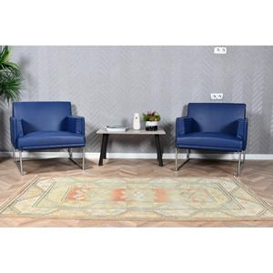 3.8x6.7 ft Rug, Turkish Vintage Rug, <b>Yellow</b> Floral Rug - Product Image 3