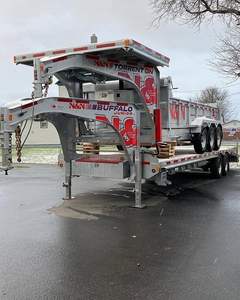 Tracteur agricole d'occasion Remorque à benne basculante hydraulique Remorque à benne de ferme de 20 tonnes. - Product Image 2