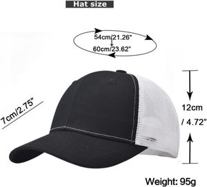 Short Brim Baseball <b>Cap</b>, Adjustable <b>Plain</b> Short Brim Workout Hat Fishing Hat Athletics Trucker Hat Mesh - Product Image 5