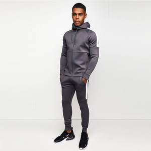 À la mode hiver solide unisexe Streetwear survêtements à capuche OEM personnalisé confortable fermeture éclair vêtements de sport 100% coton respirant - Product Image 4