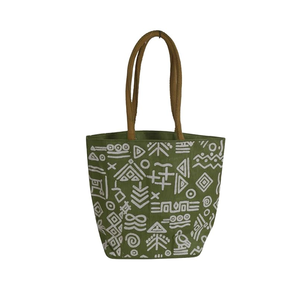 Sacs à provisions en jute fourre-tout sacs d'épicerie en toile de jute sacs Novation avec poignée rembourrée en coton fabriqué en Inde Bengale occidental - Product Image 1