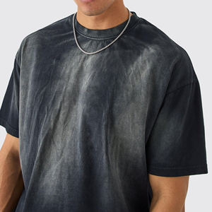 2025 mejor diseño hombres camiseta precio al por mayor ropa casual 100% algodón blanco Asid lavado camiseta para hombres hecho por Isha industria - Product Image 6