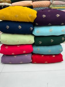 Vestido de Satén Georgette de Viscosa Más Vendido con Trabajo Butti para Ropa y Danza de Proveedor Indio - Product Image 3