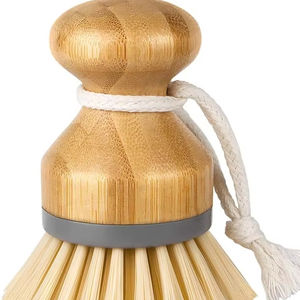 Cepillo de Palma de Madera (Paquete de 2) Estropajo Natural Ecológico para Ollas, Sartenes y Fregaderos de Cocina, Limpieza de Madera Resistente - Product Image 1