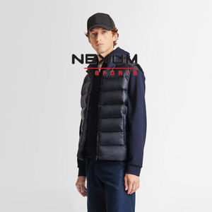 100% haute qualité hommes hiver coupe-vent gilet vêtements d'extérieur vêtements décontracté matelassé sans manches gilet hommes bouffant chaud gilet - Product Image 4