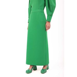 Leather Bodycon Pencil <b>Skirt</b> with Belted Waist for <b>Office</b> Lady - Product Image 4