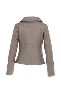 New Women Cow Skin Leather <b>Jacket</b> Zipper Regular Winter Black Slim Casual Motorcycle Knitted Coat - Product Image 2