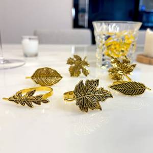 Rond de serviette pour la décoration strass clair découpé au Laser Vintage argent or accessoires mariage verre pièces couleur caractéristique main Eco - Product Image 1